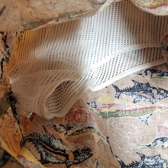 Vintage Kahala Swim Trunks Shorts Adult XL Hawaiian Fish Brief Lined Beach Tan - Picture 6 of 14